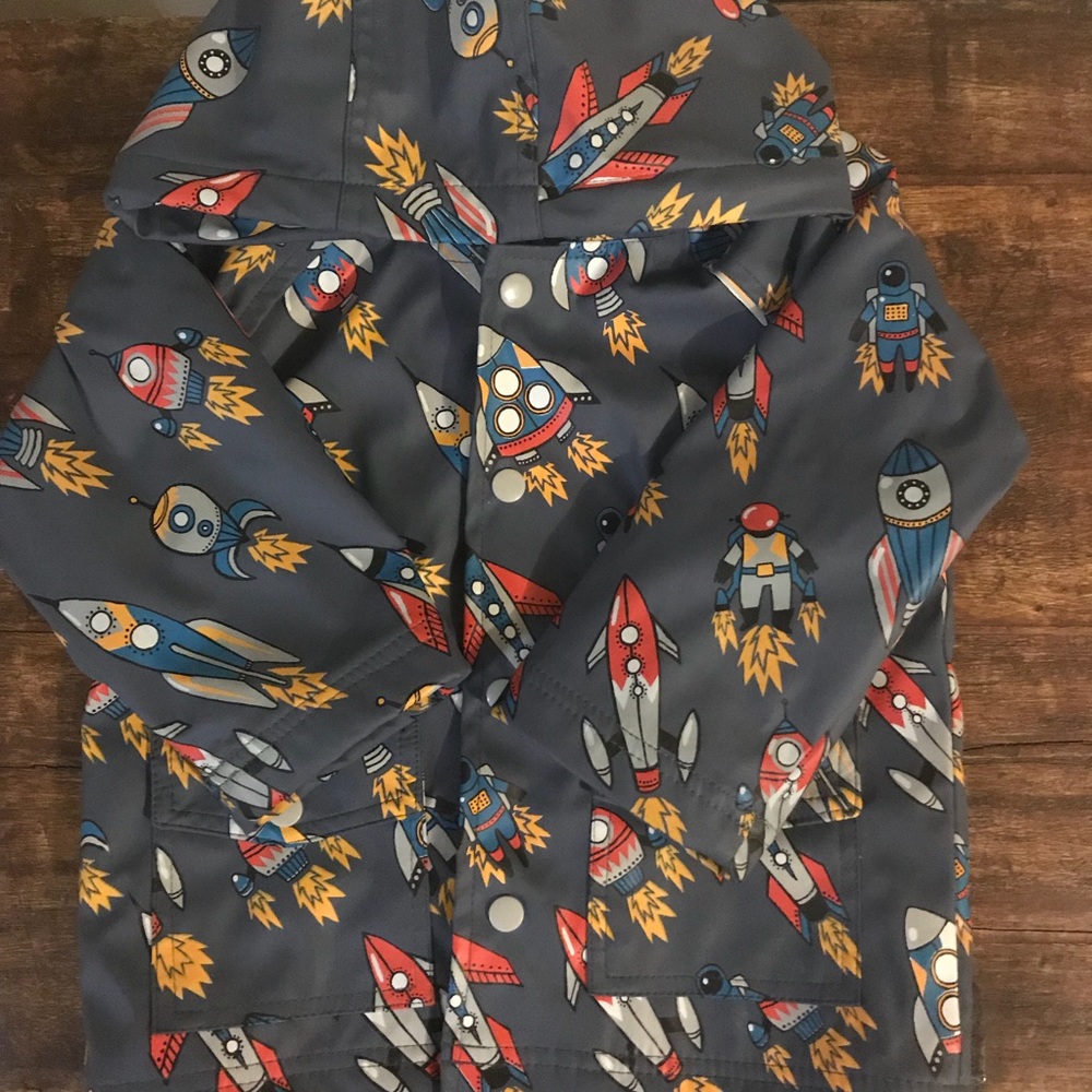 Hatley Rocket ship Raincoat